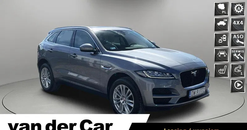 jaguar Jaguar F-Pace cena 169900 przebieg: 44000, rok produkcji 2020 z Witnica